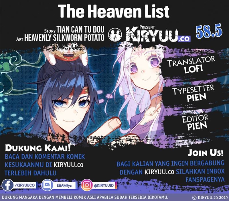 the-heavens-list - Chapter: 58.5