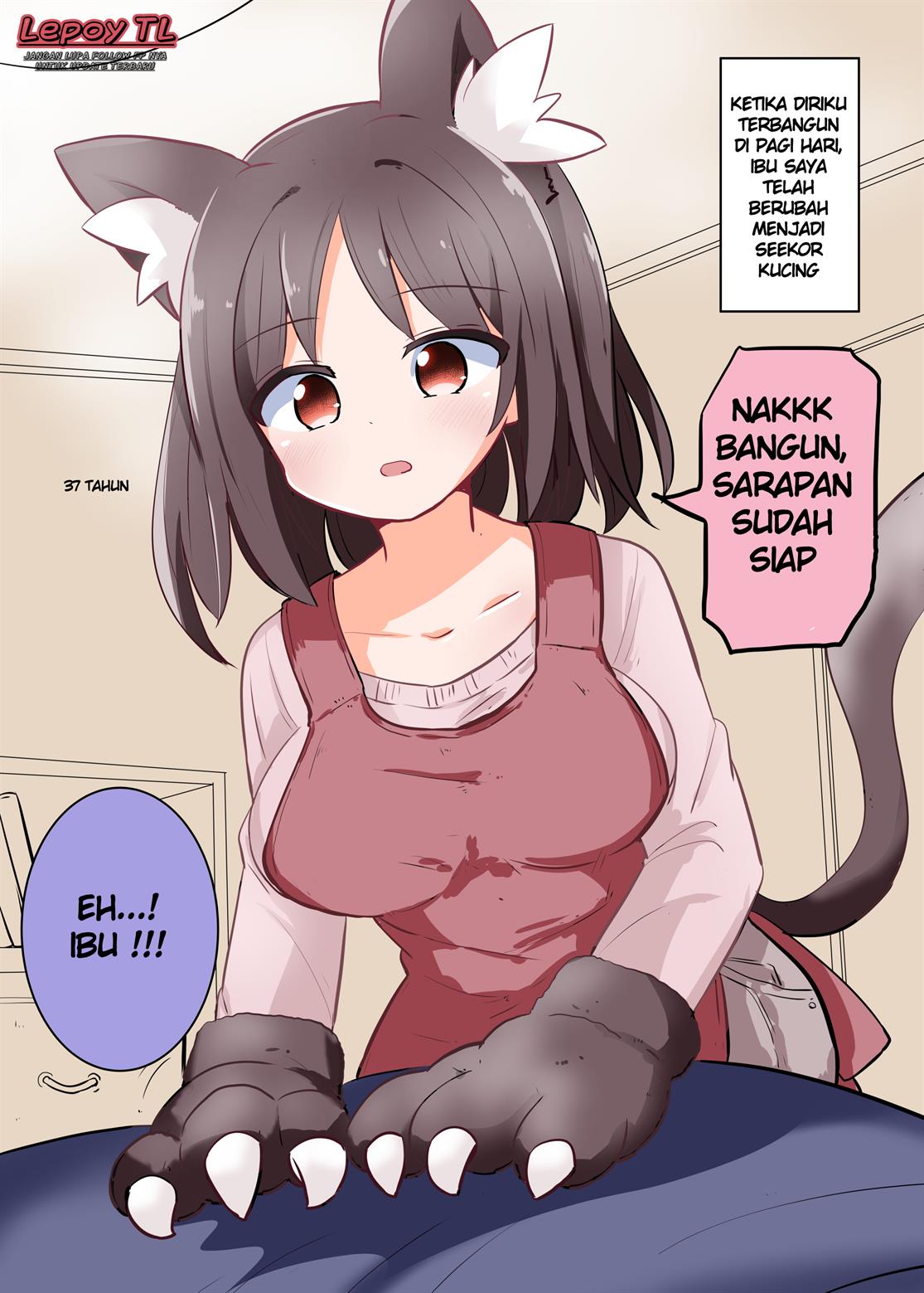 asaokitara-okaasanga-neko-ni-natteta - Chapter: 1-3