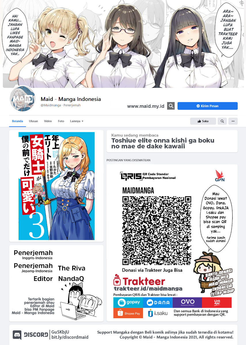 toshiue-elite-onna-kishi-ga-boku-no-mae-de-dake-kawaii - Chapter: 17.1