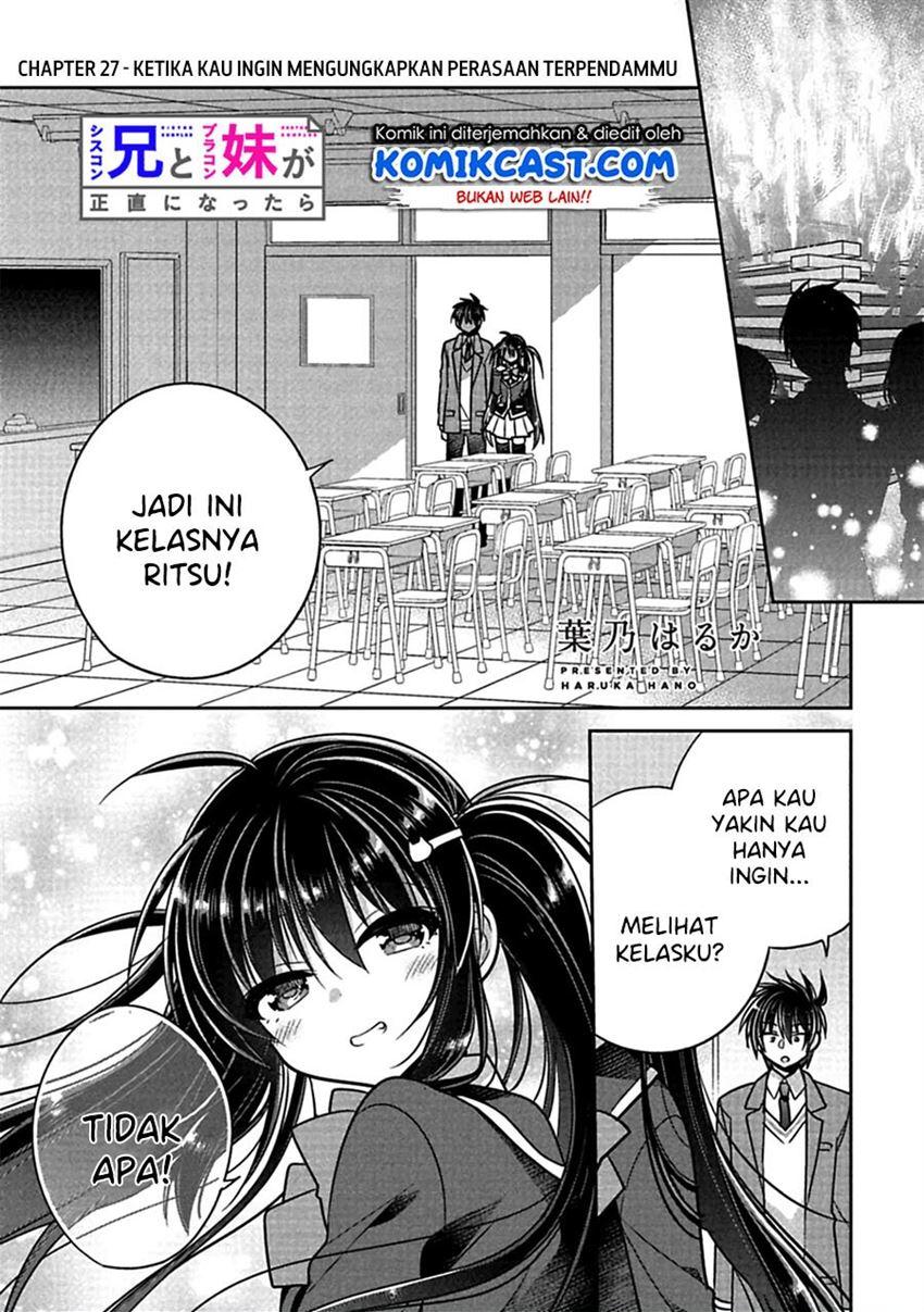 siscon-ani-to-brocon-imouto-ga-shoujiki-ni-nattara - Chapter: 27