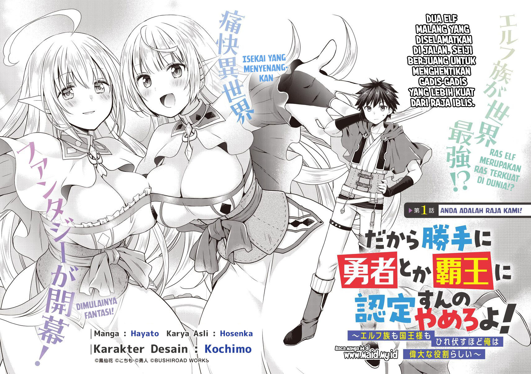 dakara-katte-ni-yusha-toka-hao-ni-nintei-sun-no-yamero-yo-elf-zoku-mo-kokuo-sama-mo-hirefusu-hodo-ore-ha-idaina-yakuwarirashi - Chapter: 1