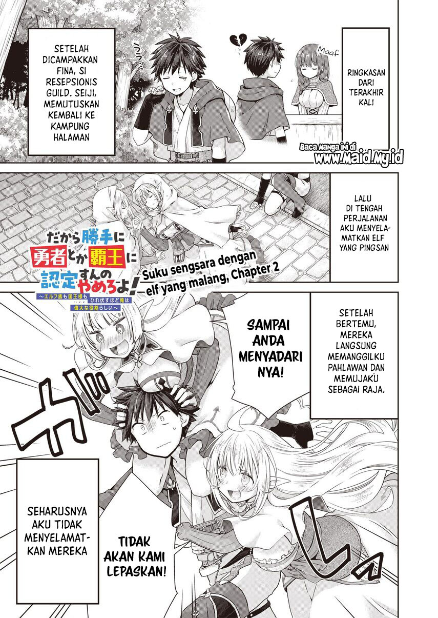 dakara-katte-ni-yusha-toka-hao-ni-nintei-sun-no-yamero-yo-elf-zoku-mo-kokuo-sama-mo-hirefusu-hodo-ore-ha-idaina-yakuwarirashi - Chapter: 2