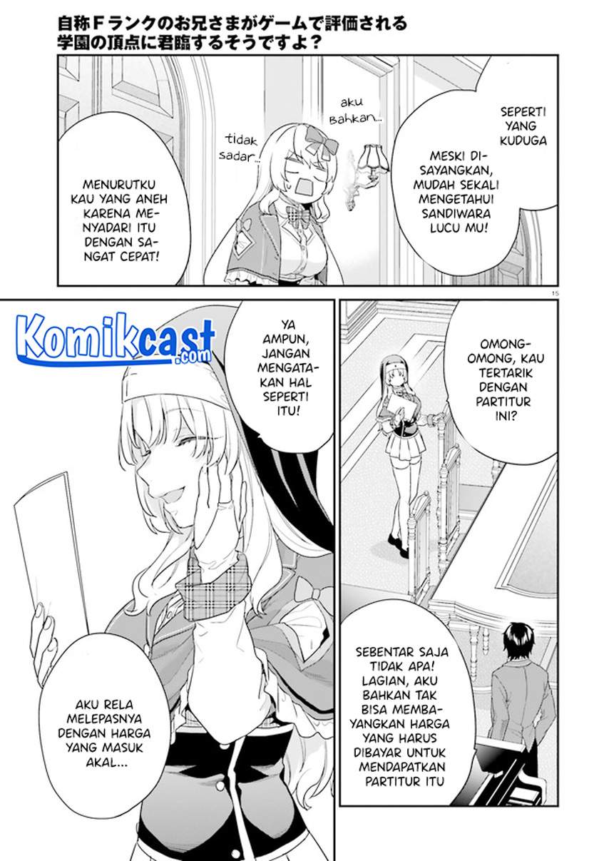 jishou-f-rank-no-oniisama-ga-game-de-hyouka-sareru-gakuen-no-chouten-ni-kunrin-suru-sou-desu-yo - Chapter: 33