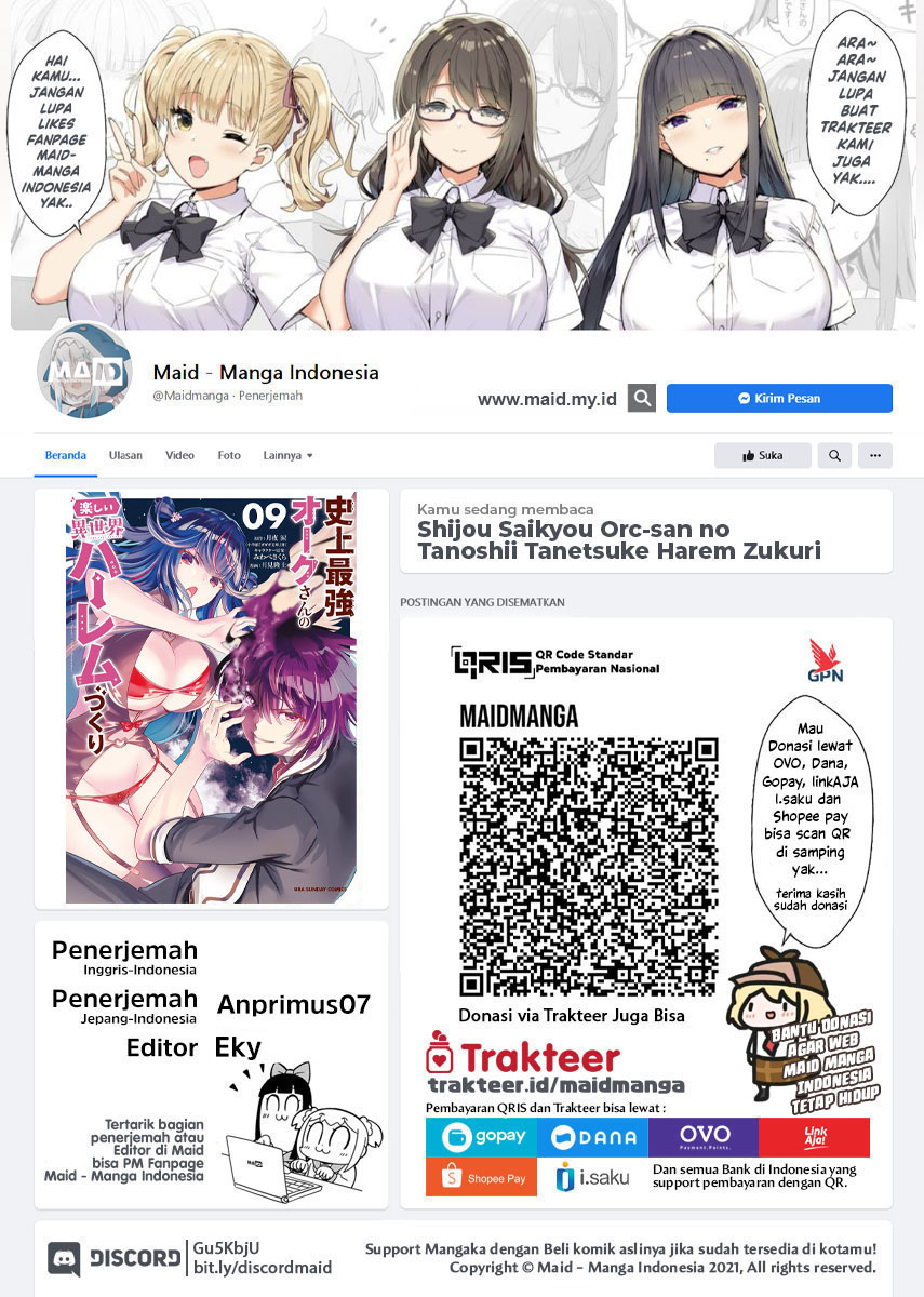 shijou-saikyou-orc-san-no-tanoshii-tanetsuke-harem-zukuri - Chapter: 100