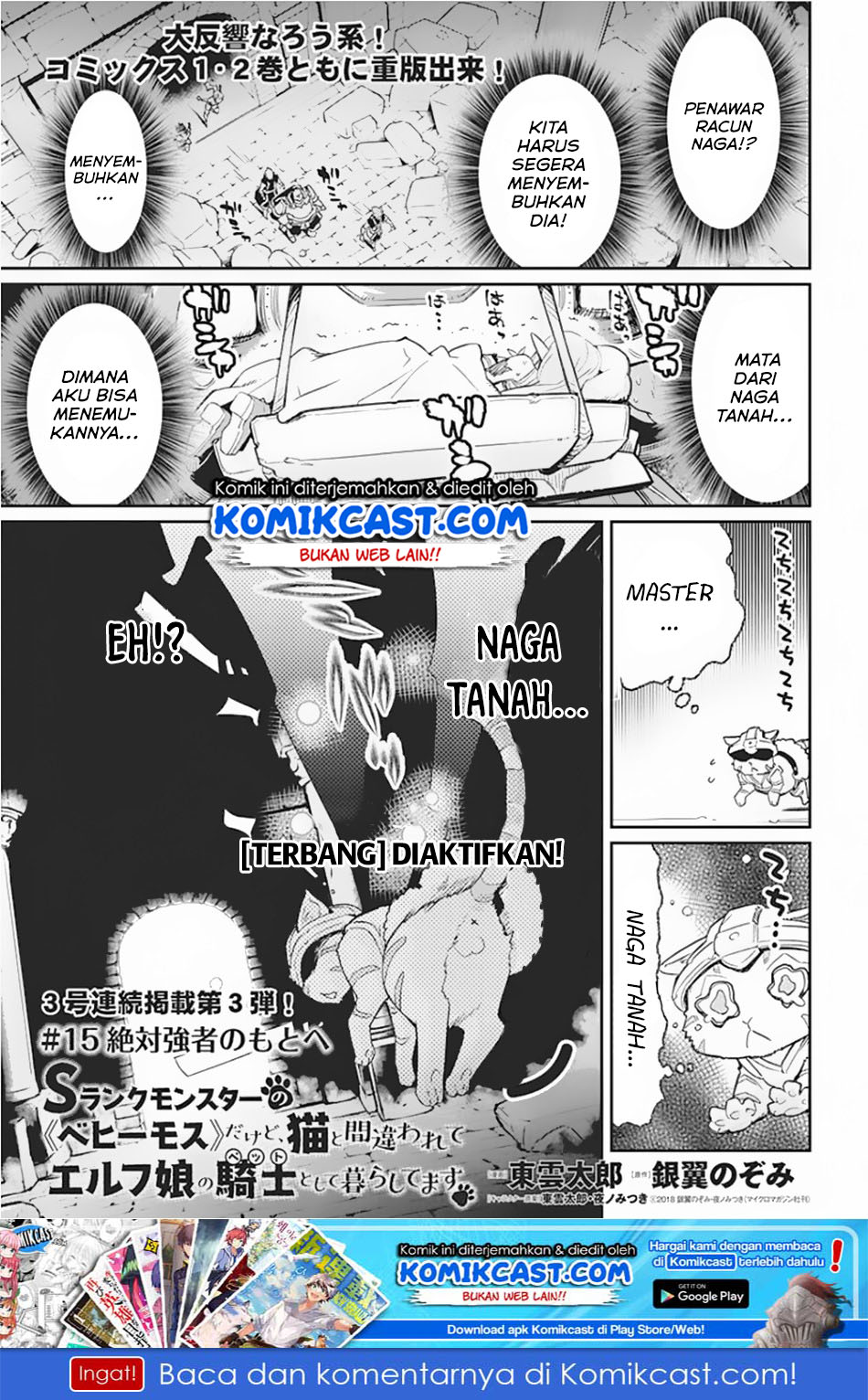 s-rank-monster-no-behemoth-dakedo-neko-to-machigawarete-erufu-musume-no-kishi-pet-toshite-kurashitemasu - Chapter: 15