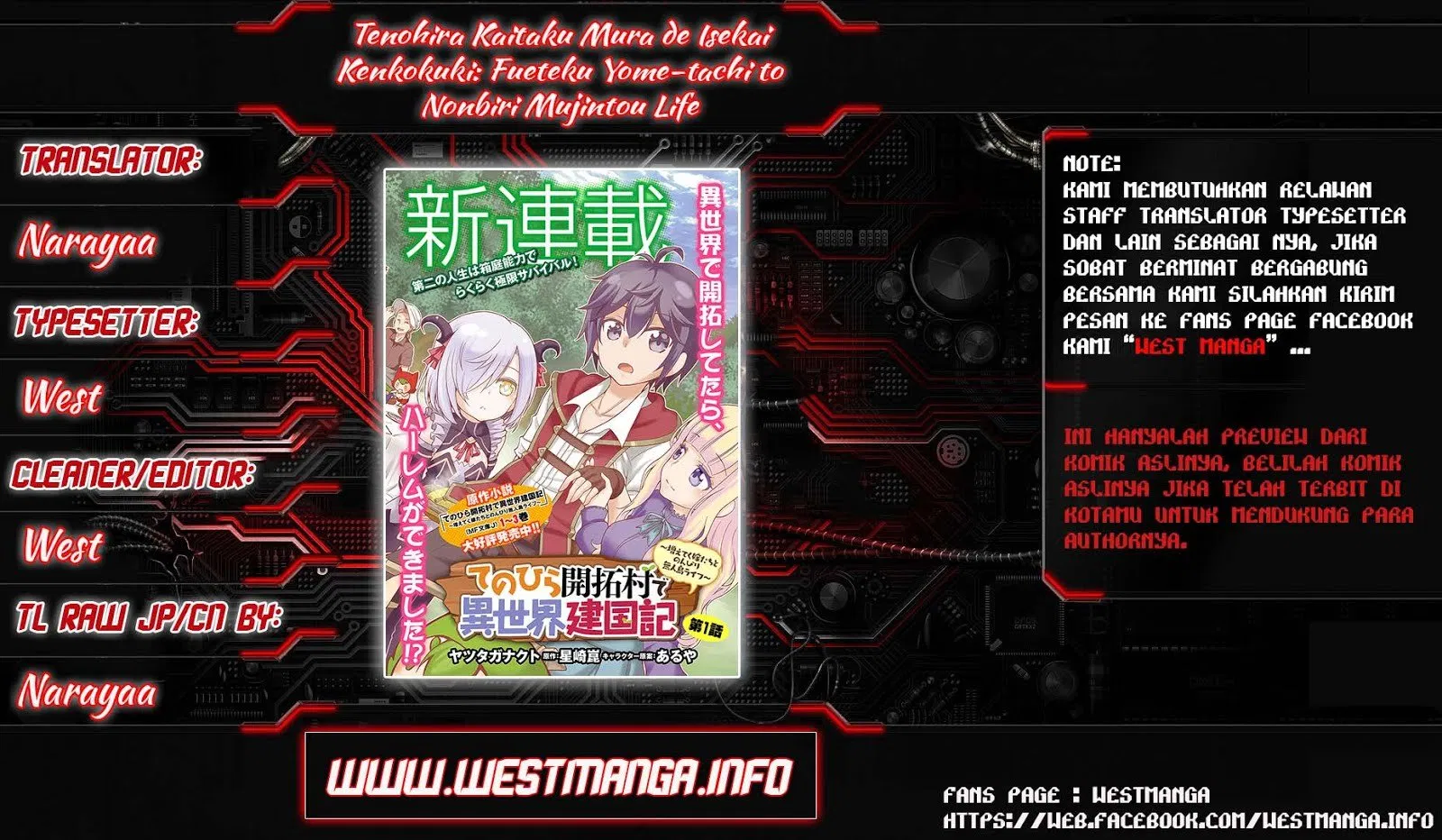 tenohira-kaitakumura-de-isekai-kenkouki-fueteku-yome-tachi-to-nonbiri-mujintou-raifu - Chapter: 2