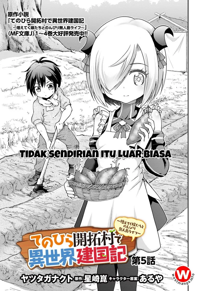 tenohira-kaitakumura-de-isekai-kenkouki-fueteku-yome-tachi-to-nonbiri-mujintou-raifu - Chapter: 5