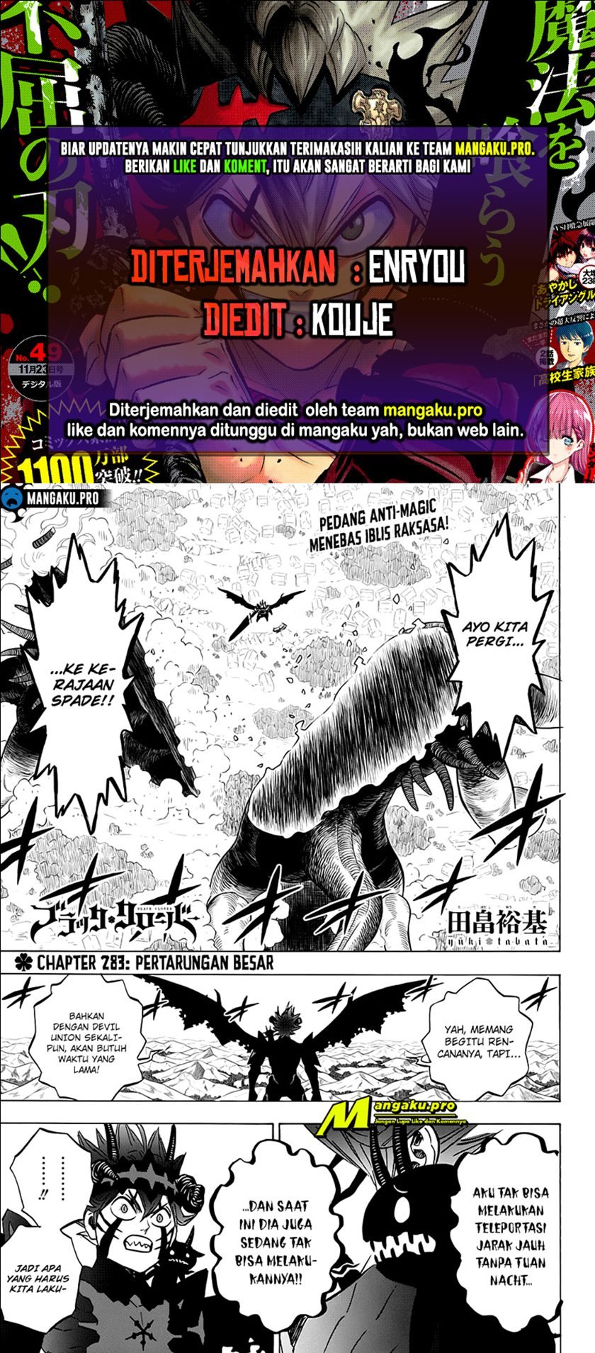 black-clover - Chapter: 283 HQ