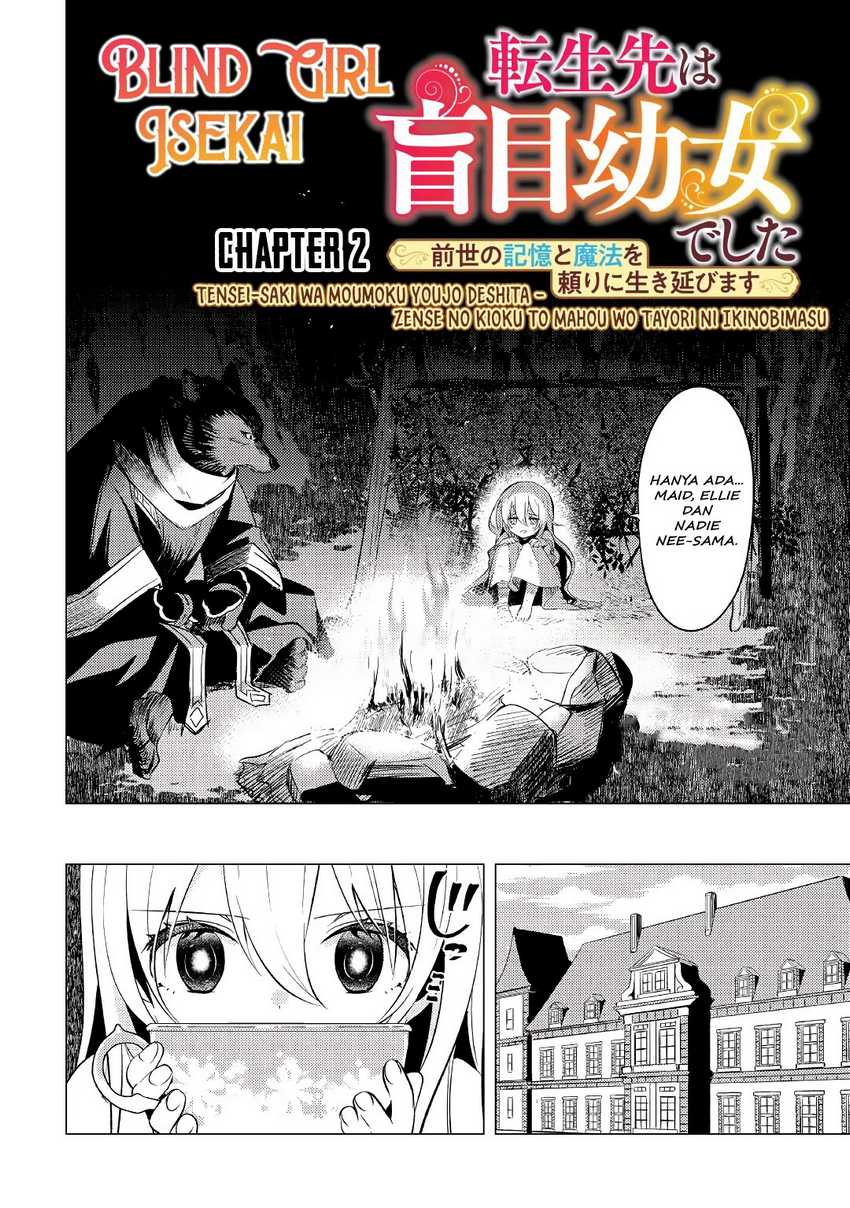 tensei-saki-wa-moumoku-youjo-deshita-zense-no-kioku-to-mahou-wo-tayori-ni-ikinobimasu - Chapter: 2