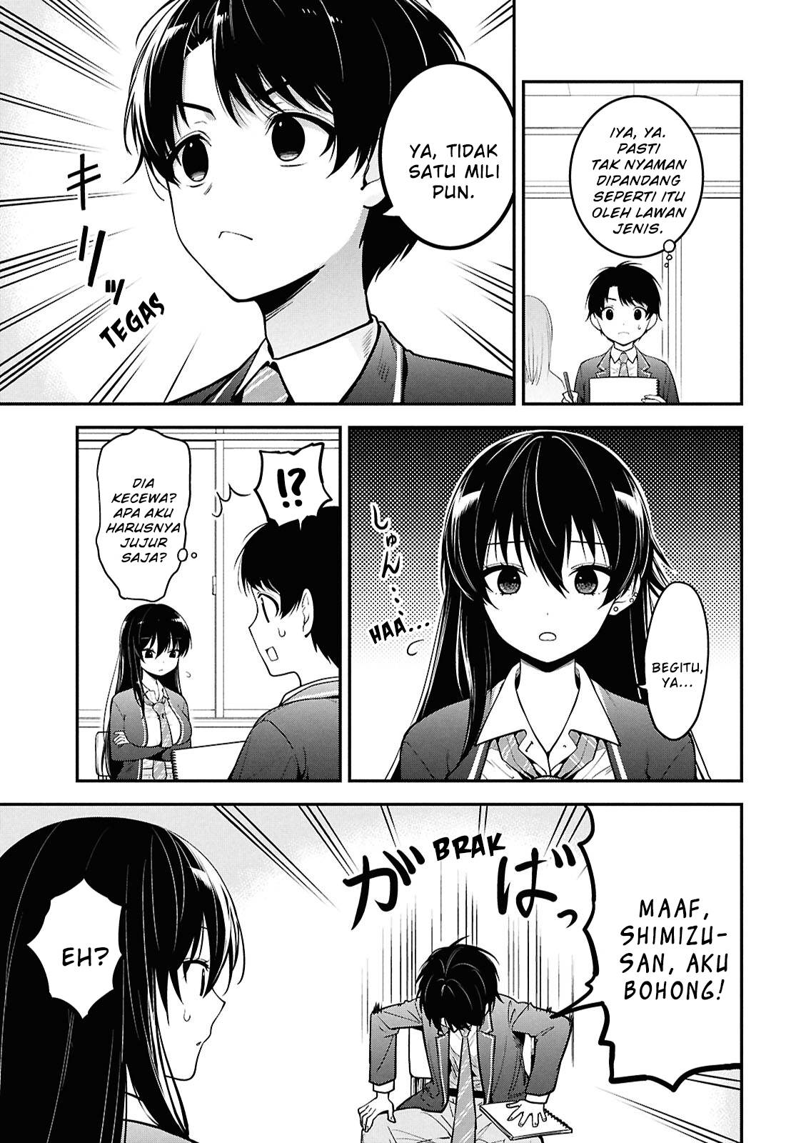 tonari-no-seki-no-yankee-shimizu-san-ga-kami-o-kuroku-sometekita - Chapter: 1