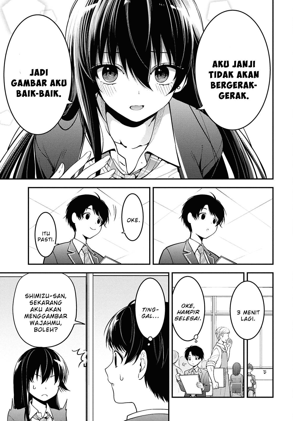 tonari-no-seki-no-yankee-shimizu-san-ga-kami-o-kuroku-sometekita - Chapter: 1