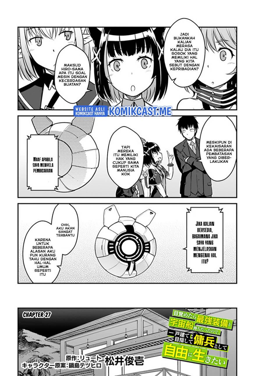 mezametara-saikyou-soubi-to-uchuusen-mochi-datta-no-de-ikkodate-mezashite-youhei-toshite-jiyuu-ni-ikitai - Chapter: 27.1