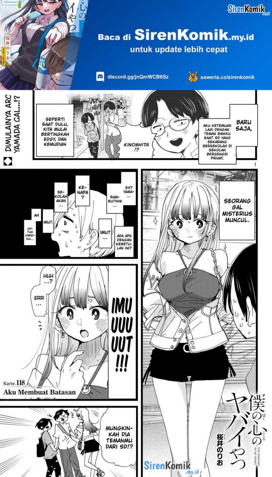 boku-no-kokoro-no-yabai-yatsu - Chapter: 118