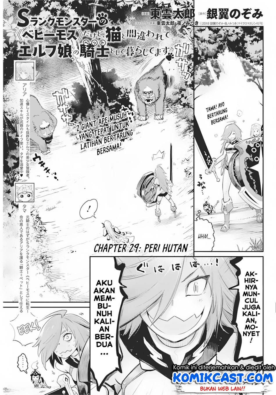 s-rank-monster-no-behemoth-dakedo-neko-to-machigawarete-erufu-musume-no-kishi-pet-toshite-kurashitemasu - Chapter: 29