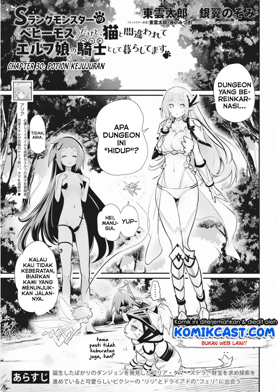 s-rank-monster-no-behemoth-dakedo-neko-to-machigawarete-erufu-musume-no-kishi-pet-toshite-kurashitemasu - Chapter: 30