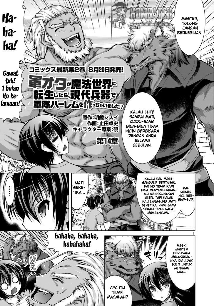 gunota-ga-mahou-sekai-ni-tensei-shitara-gendai-heiki-de-guntai-harem-o-tsukucchaimashita - Chapter: 14