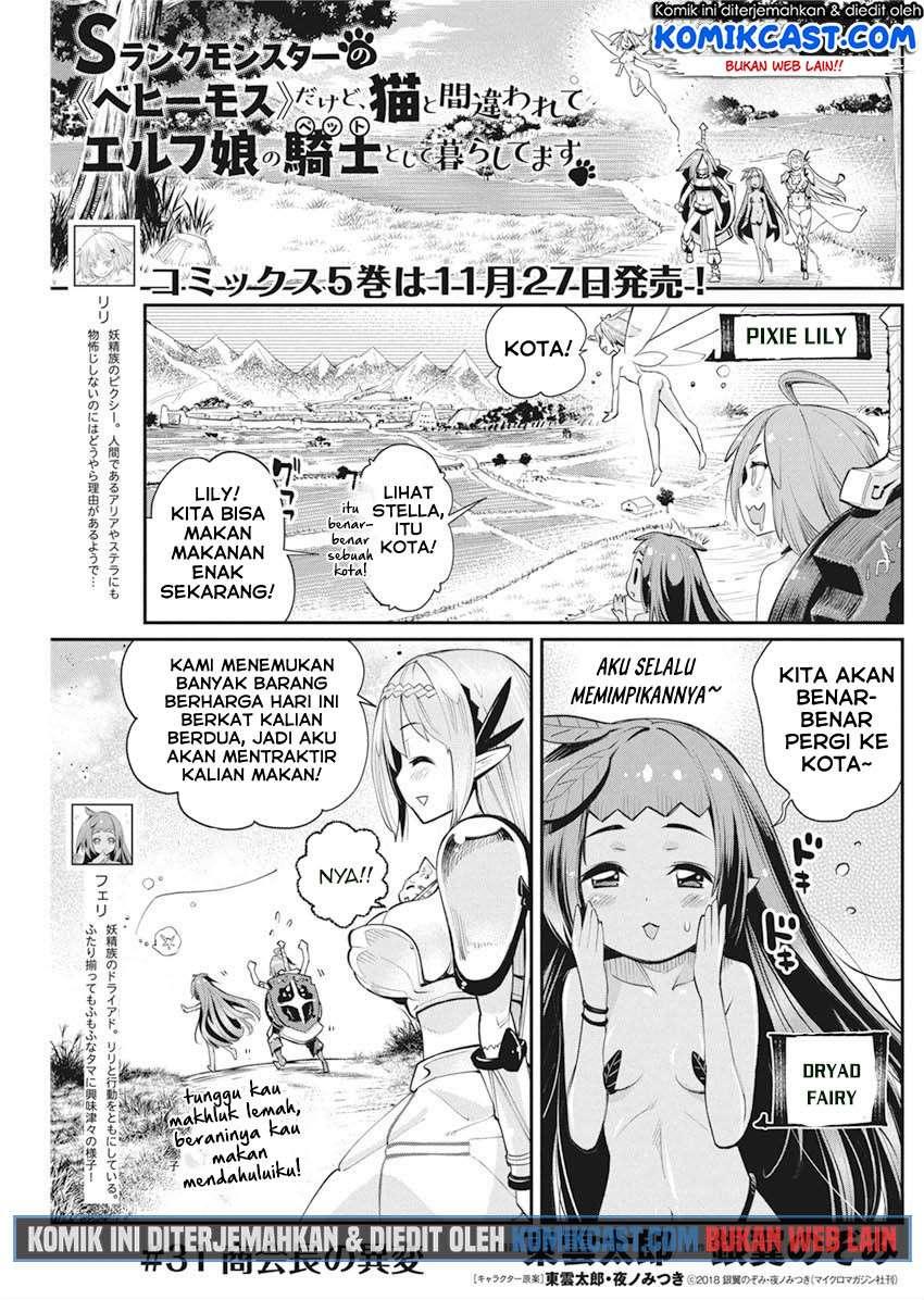 s-rank-monster-no-behemoth-dakedo-neko-to-machigawarete-erufu-musume-no-kishi-pet-toshite-kurashitemasu - Chapter: 31