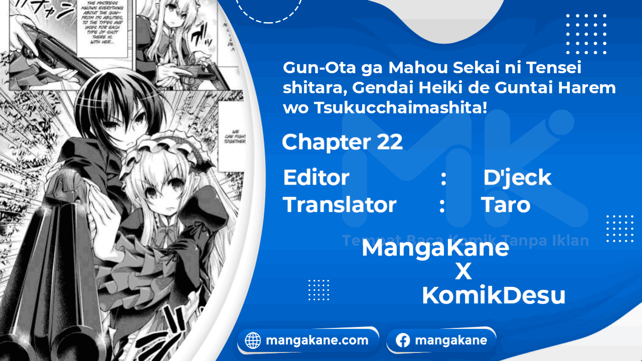 gunota-ga-mahou-sekai-ni-tensei-shitara-gendai-heiki-de-guntai-harem-o-tsukucchaimashita - Chapter: 22