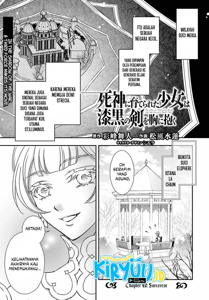 shinigami-ni-sodaterareta-shoujo-wa-shikkoku-no-tsurugi-wo-mune-ni-idaku - Chapter: 42