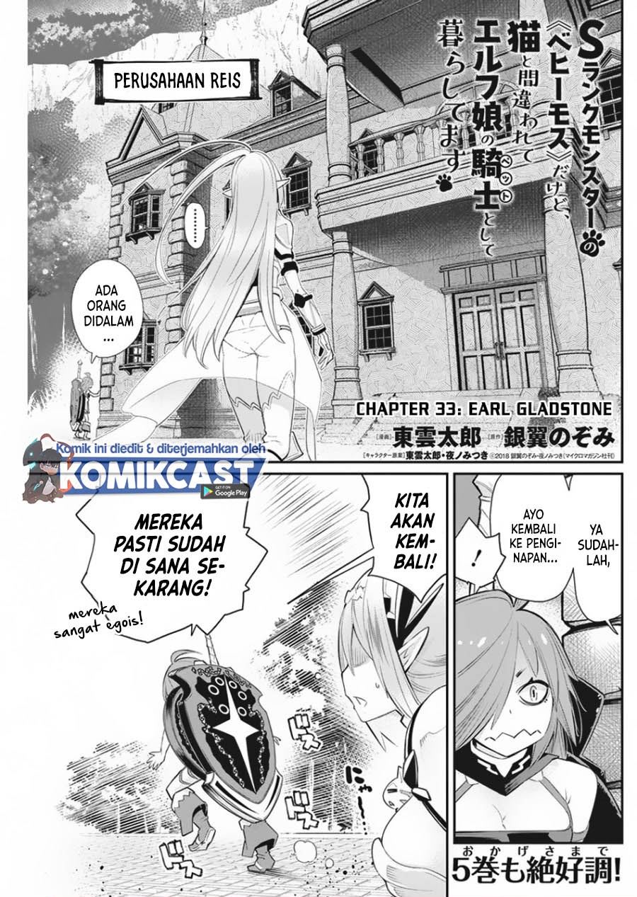 s-rank-monster-no-behemoth-dakedo-neko-to-machigawarete-erufu-musume-no-kishi-pet-toshite-kurashitemasu - Chapter: 33