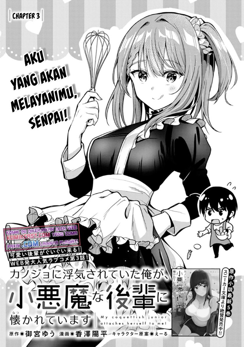 kanojo-ni-uwaki-sareteita-ore-ga-koakuma-na-kouhai-ni-natsukarete-imasu - Chapter: 3