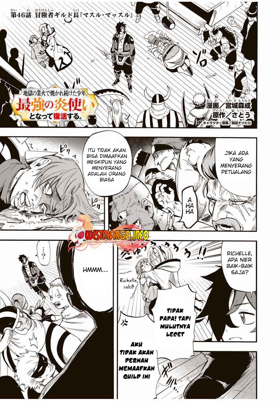 jigoku-no-gouka-de-yaka-re-tsuzuketa-shounen-saikyou-no-honou-tsukai-to-natte-fukkatsu-suru - Chapter: 46