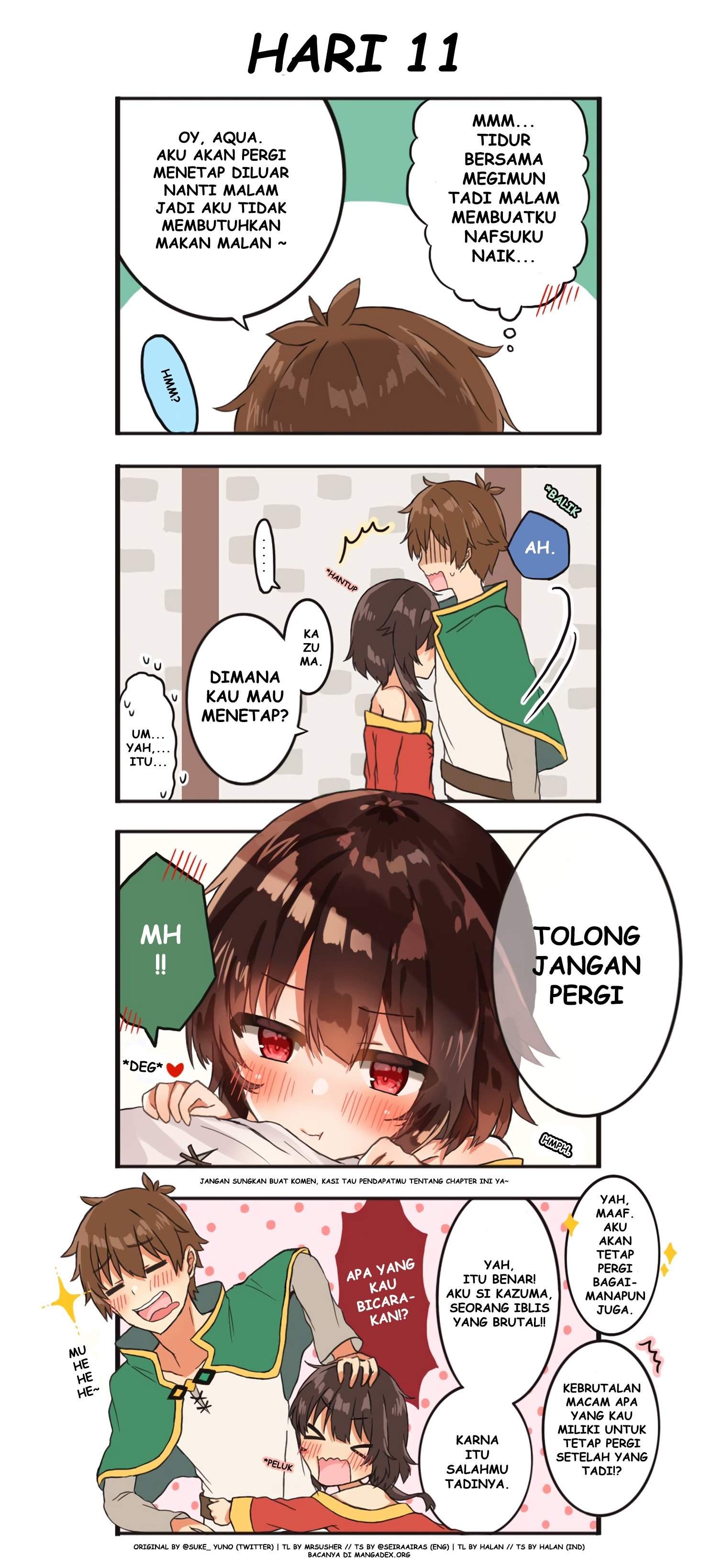 kono-subarashii-sekai-ni-shukufuku-wo-kazumegu-will-get-married-in-100-days - Chapter: 11