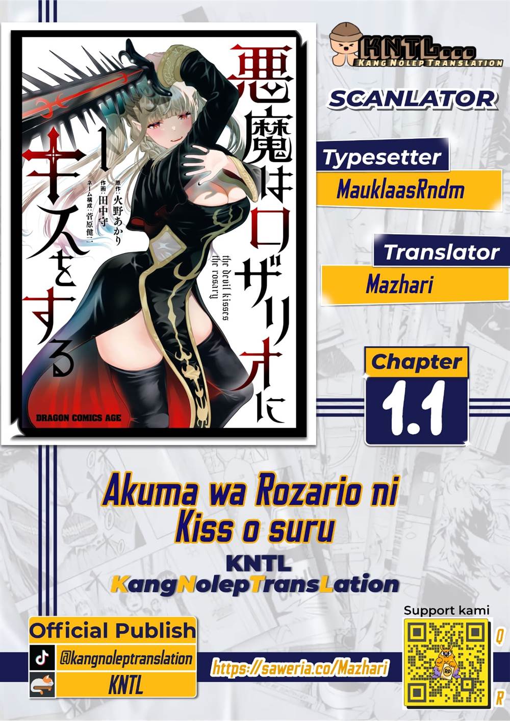 akuma-wa-rozario-ni-kiss-wo-suru - Chapter: 1