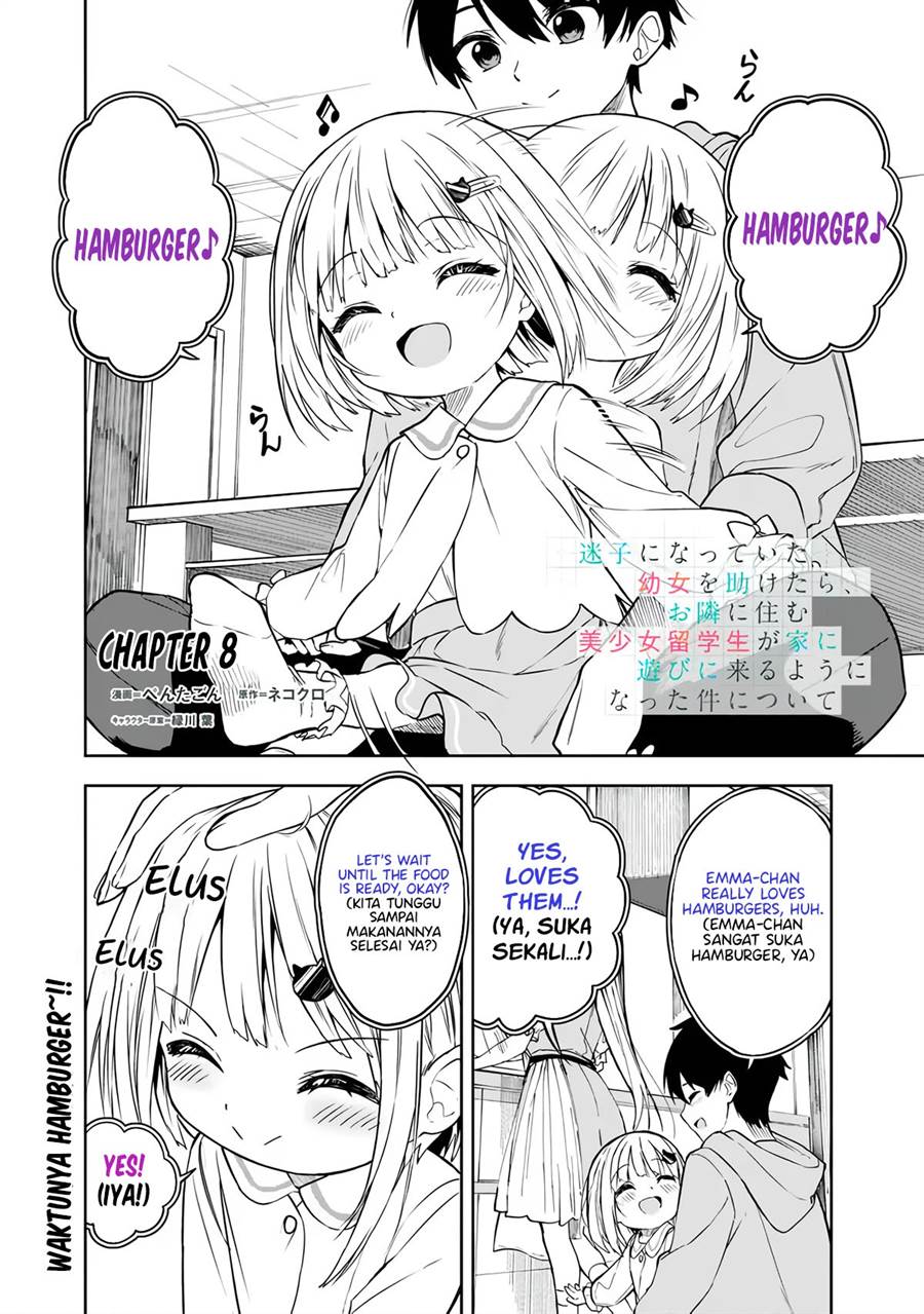 maigo-ni-natteita-youjo-wo-tasuketara-otonari-ni-sumu-bishoujo-ryuugakusei-ga-ie-ni-asobi-ni-kuru-you-ni-natta-ken-nitsuite - Chapter: 8