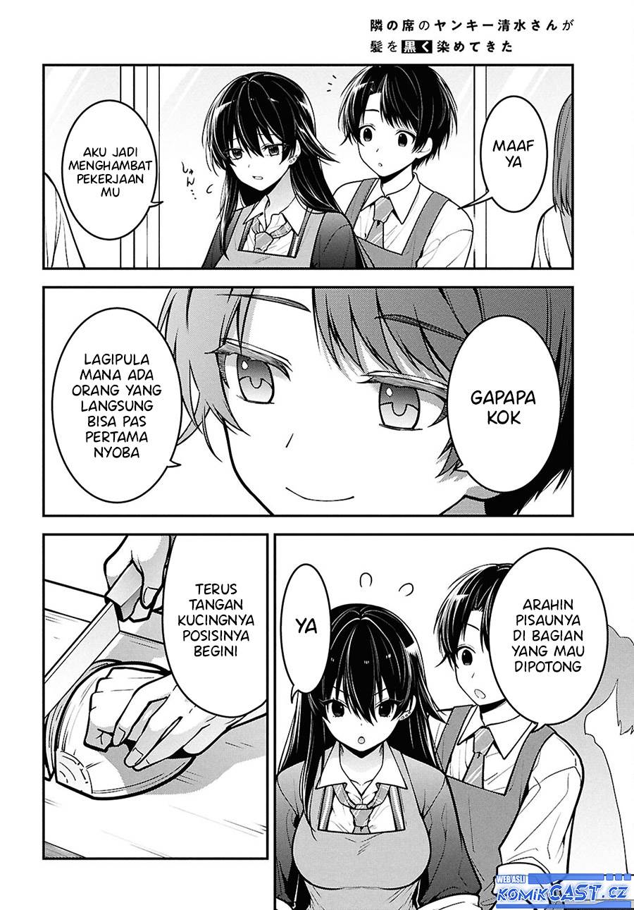 tonari-no-seki-no-yankee-shimizu-san-ga-kami-o-kuroku-sometekita - Chapter: 2