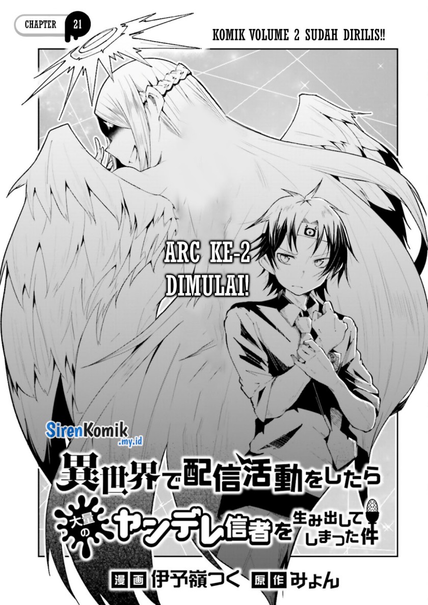 isekai-de-haishin-katsudou-wo-shitara-tairyou-no-yandere-shinja-wo-umidashite-shimatta-ken - Chapter: 21