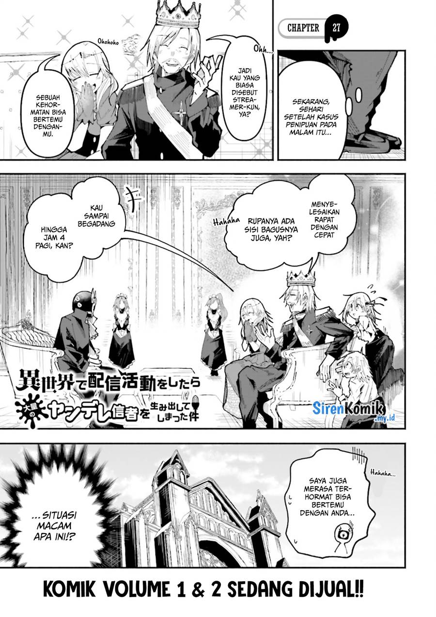 isekai-de-haishin-katsudou-wo-shitara-tairyou-no-yandere-shinja-wo-umidashite-shimatta-ken - Chapter: 27