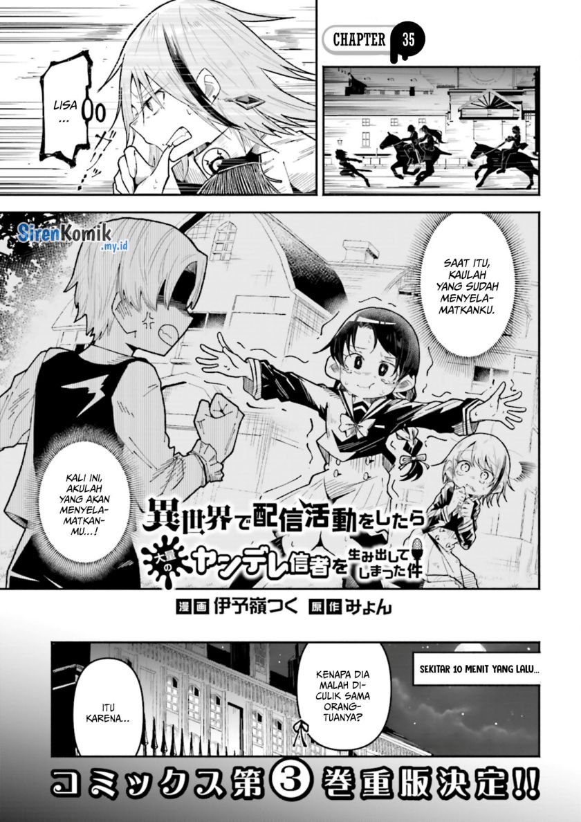isekai-de-haishin-katsudou-wo-shitara-tairyou-no-yandere-shinja-wo-umidashite-shimatta-ken - Chapter: 35