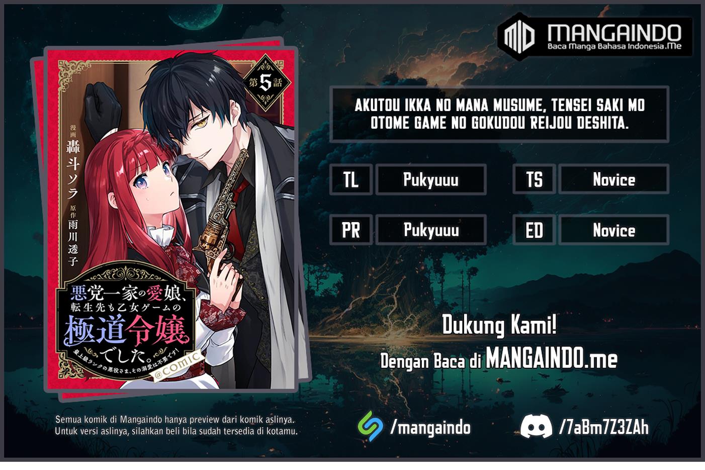 akutou-ikka-no-mana-musume-tensei-saki-mo-otome-game-no-gokudou-reijou-deshita - Chapter: 5