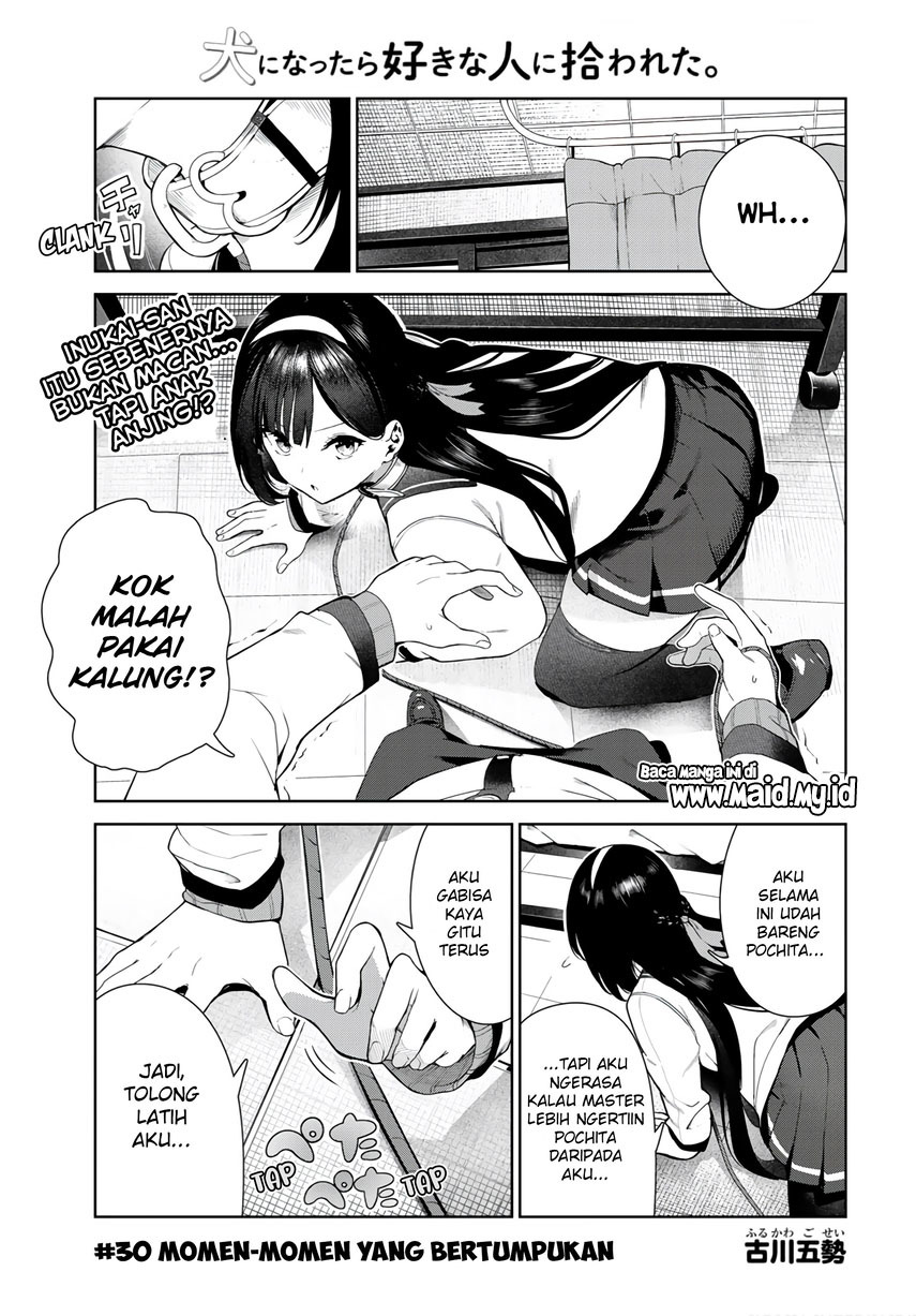 inu-ni-nattara-suki-na-hito-ni-hirowareta - Chapter: 30