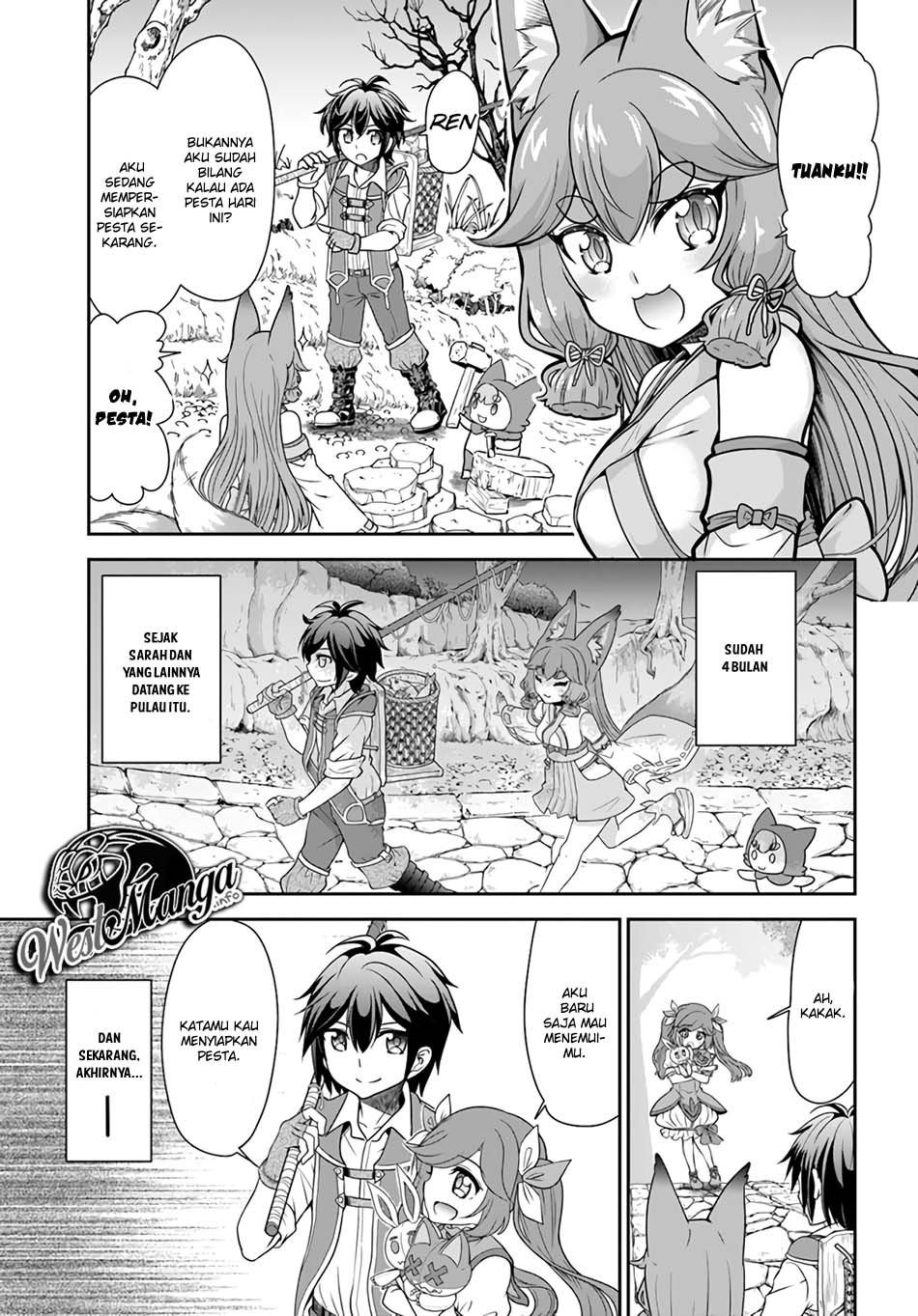 tenohira-kaitakumura-de-isekai-kenkouki-fueteku-yome-tachi-to-nonbiri-mujintou-raifu - Chapter: 20