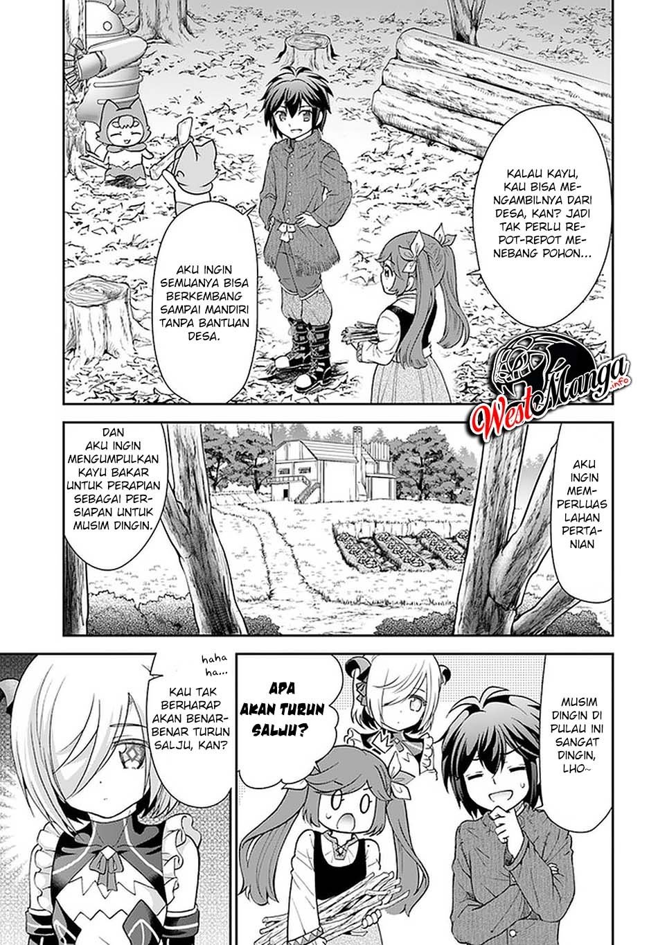 tenohira-kaitakumura-de-isekai-kenkouki-fueteku-yome-tachi-to-nonbiri-mujintou-raifu - Chapter: 23