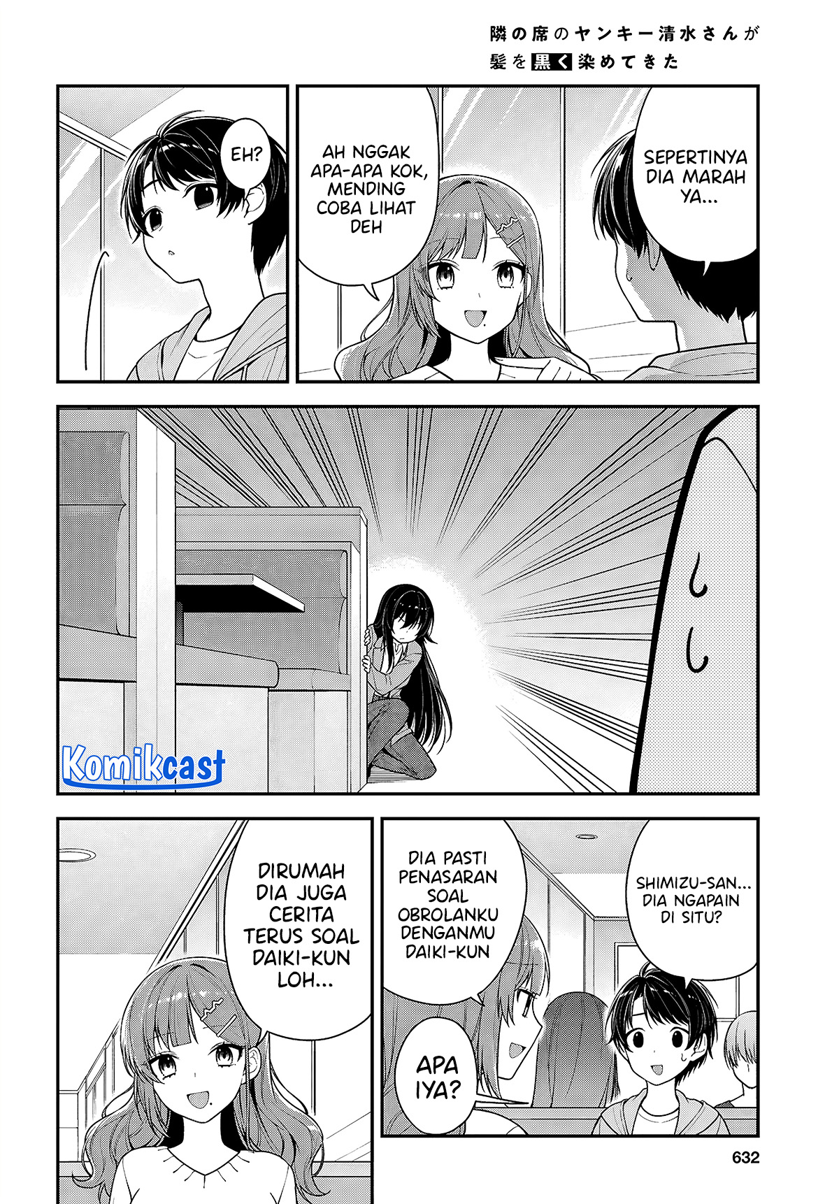 tonari-no-seki-no-yankee-shimizu-san-ga-kami-o-kuroku-sometekita - Chapter: 5