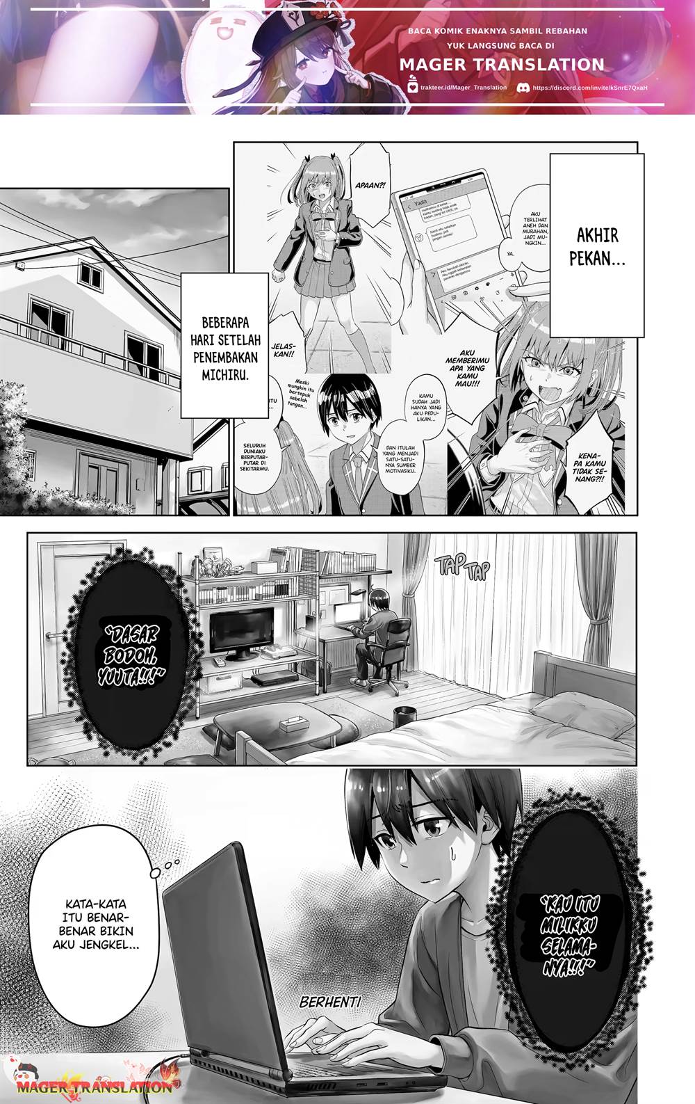 koukousei-web-sakka-no-mote-seikatsu-anta-ga-kami-sakka-na-wakenai-desho-to-boku-wo-futta-osananajimi-ga-koukaishiteru-kedo-mou-osoi - Chapter: 14