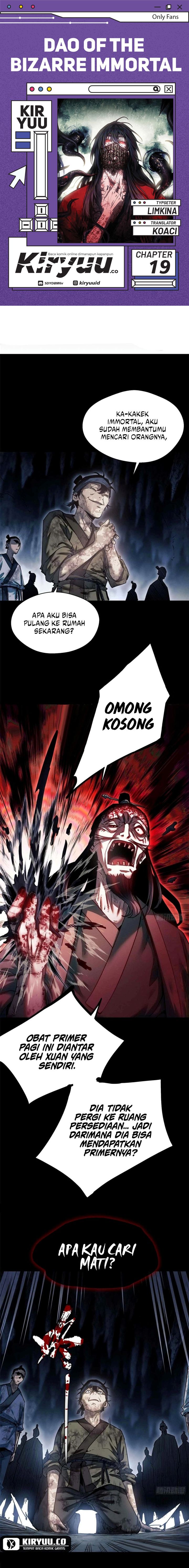 dao-of-the-bizarre-immortal - Chapter: 19