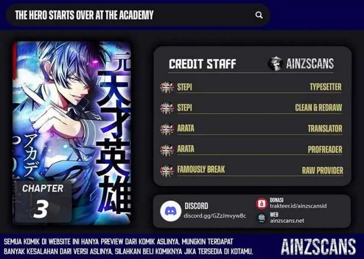 the-hero-starts-over-at-the-academy - Chapter: 3