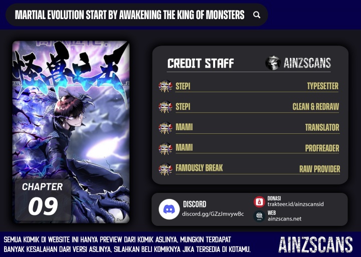 martial-evolution-start-by-awakening-the-king-of-monsters - Chapter: 9