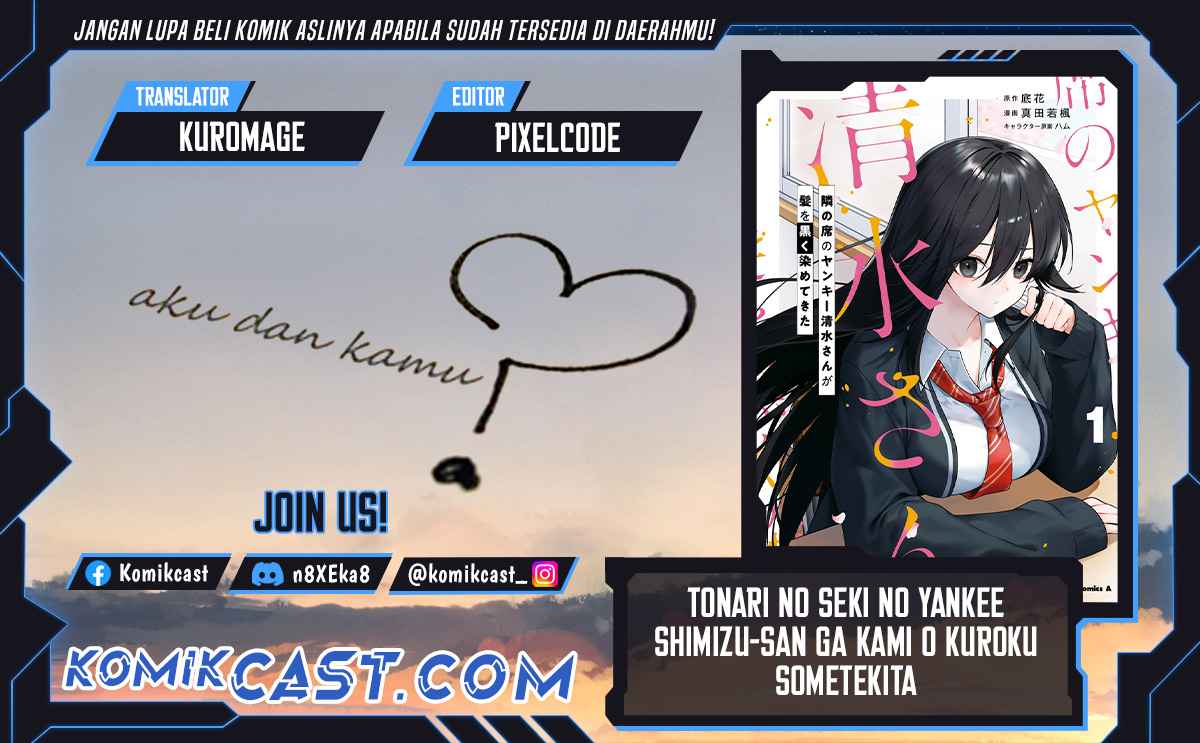 tonari-no-seki-no-yankee-shimizu-san-ga-kami-o-kuroku-sometekita - Chapter: 9