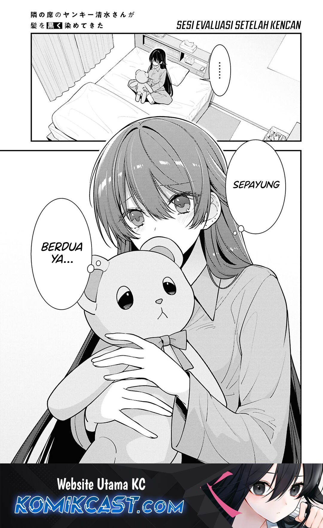 tonari-no-seki-no-yankee-shimizu-san-ga-kami-o-kuroku-sometekita - Chapter: 9