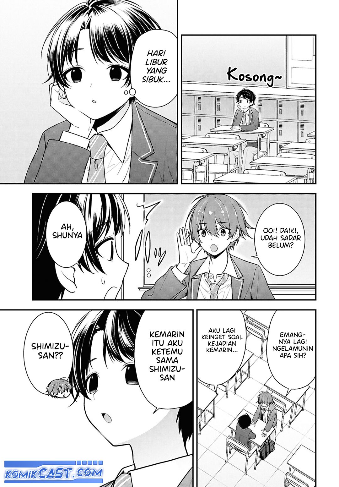 tonari-no-seki-no-yankee-shimizu-san-ga-kami-o-kuroku-sometekita - Chapter: 9