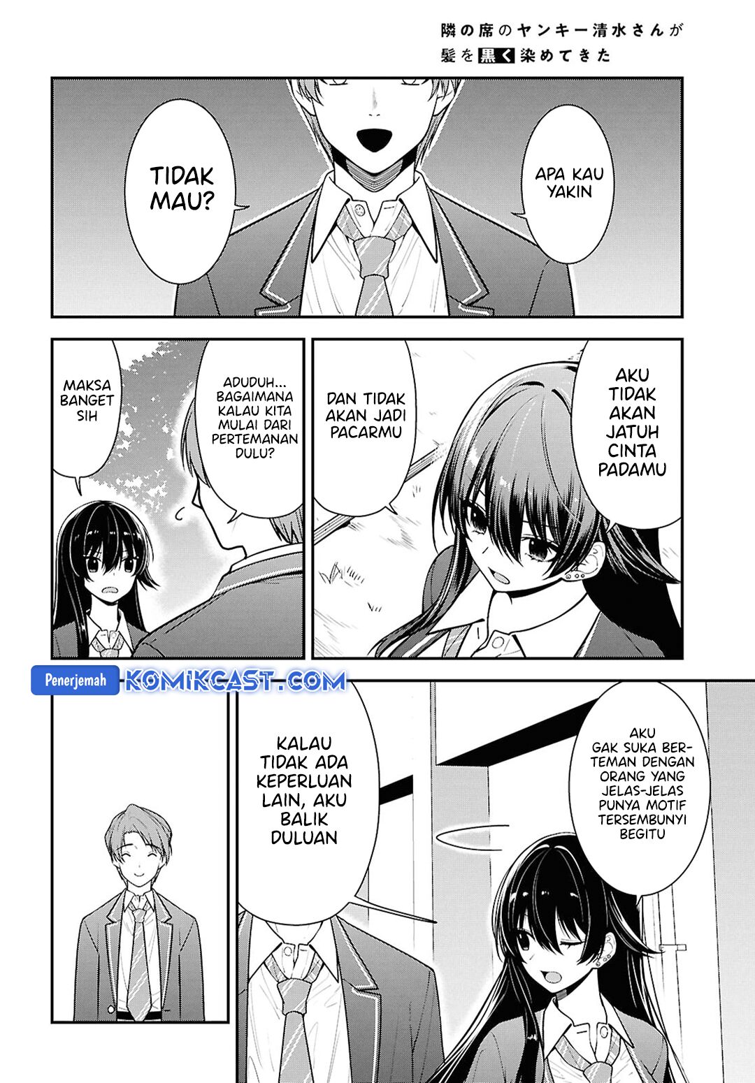 tonari-no-seki-no-yankee-shimizu-san-ga-kami-o-kuroku-sometekita - Chapter: 9