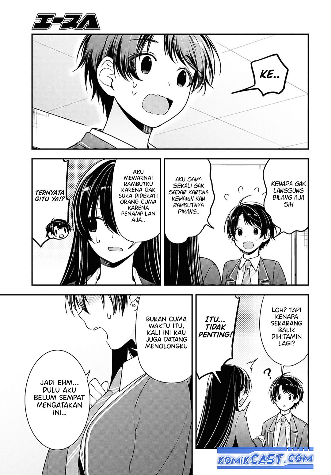 tonari-no-seki-no-yankee-shimizu-san-ga-kami-o-kuroku-sometekita - Chapter: 9
