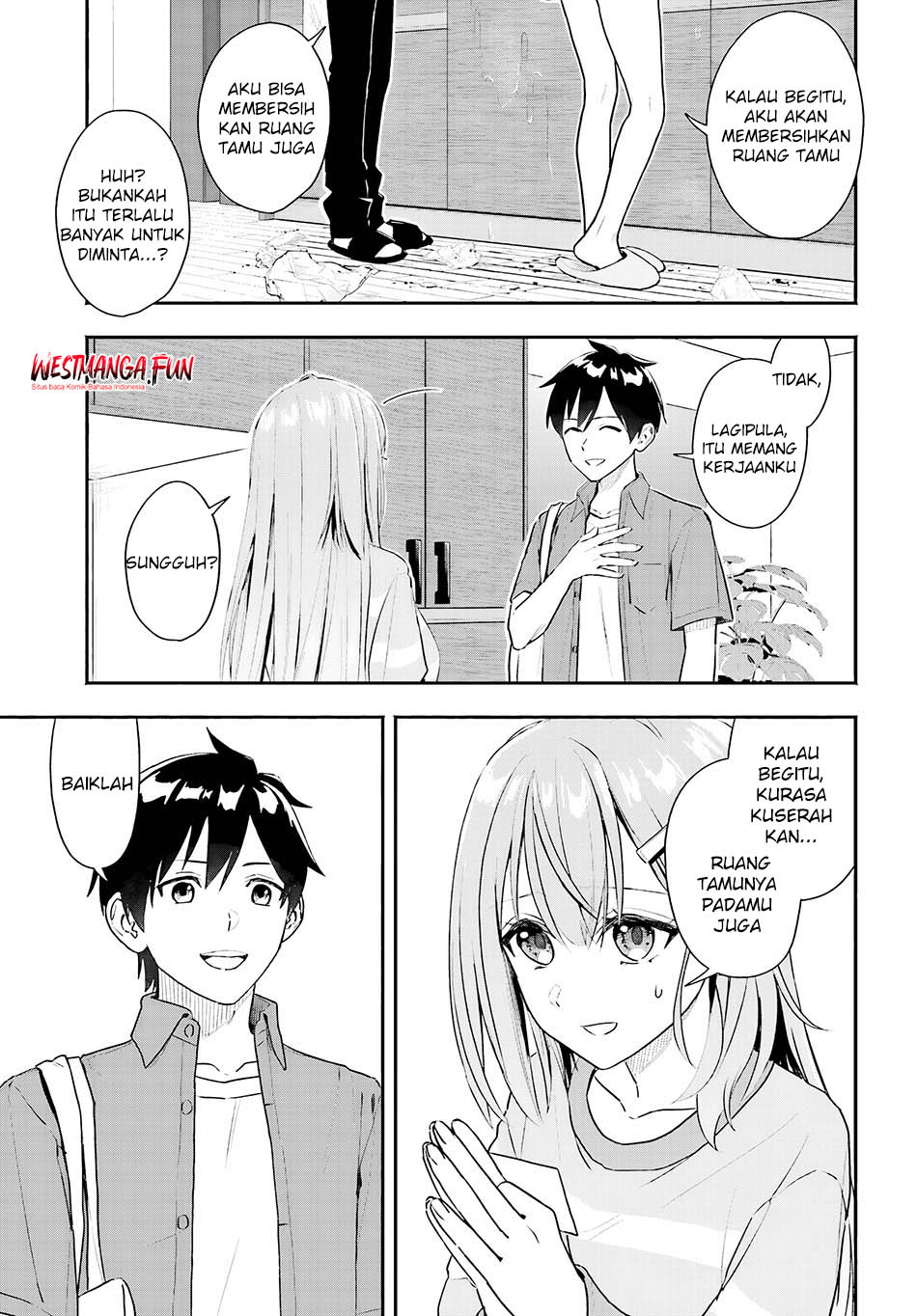 kaji-daikou-no-arubaito-wo-hajimetara-gakuen-ichi-no-bishoujo-no-kazoku-ni-kiniirarechaimashita - Chapter: 1